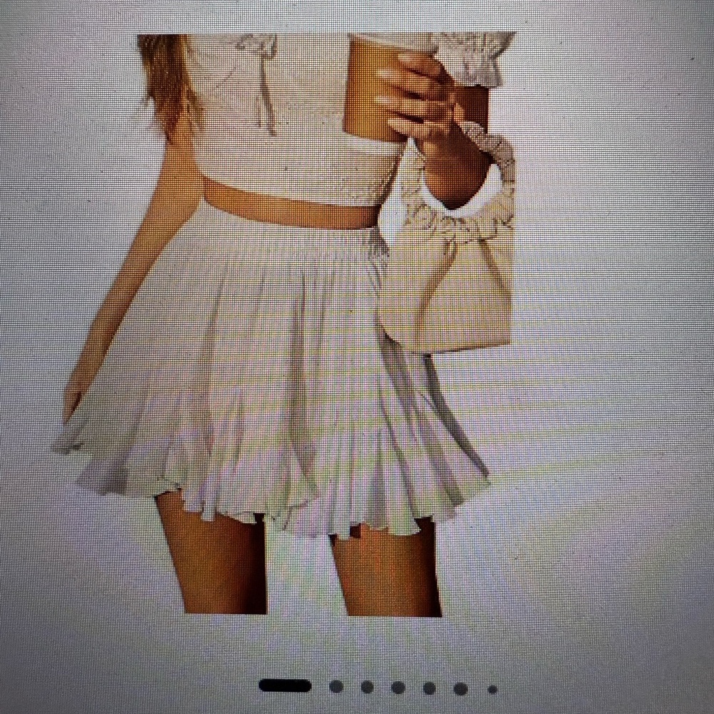 AVIDLOVE White Skater Skirt, NWT